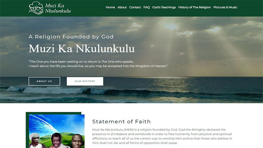 Muzi Ka Nkulunkulu Website