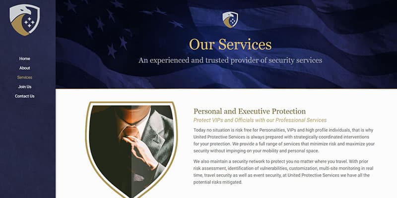 United Protective Services Website