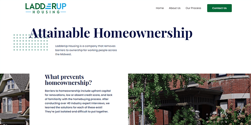 LadderUp Housing Website