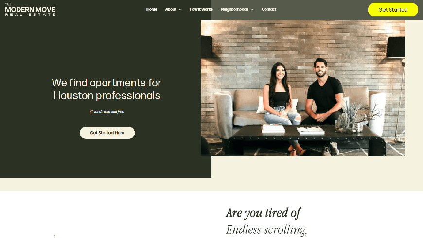 Modern Move Website