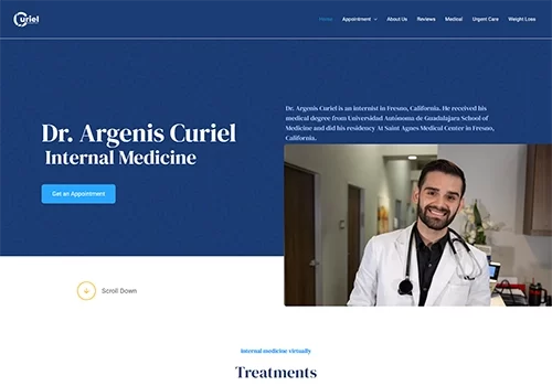 Arco Web Design curielclinic.com