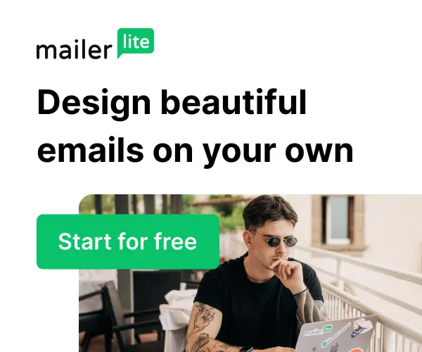 design beautiful emails Mailer Lite