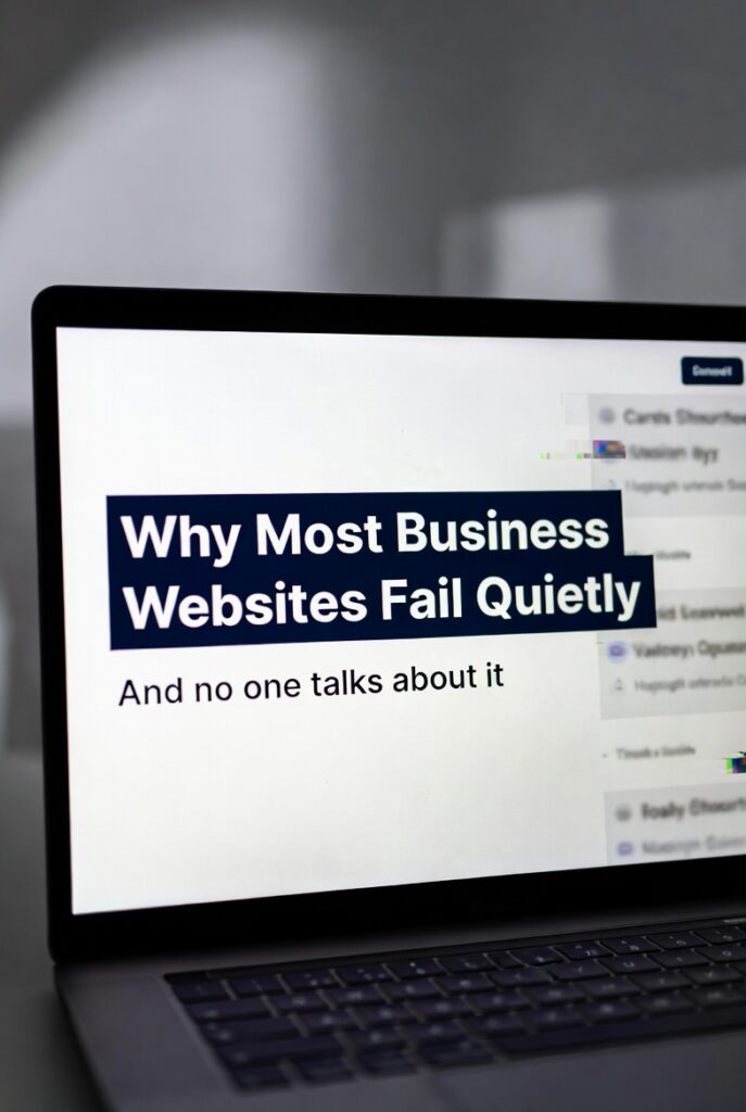 Business website failure caused by lack of clear strategy and thinking
